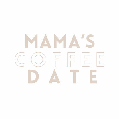 Bügelbild "Coffee lovin' kinda mama" & "mama's coffee date" • Mini & Me