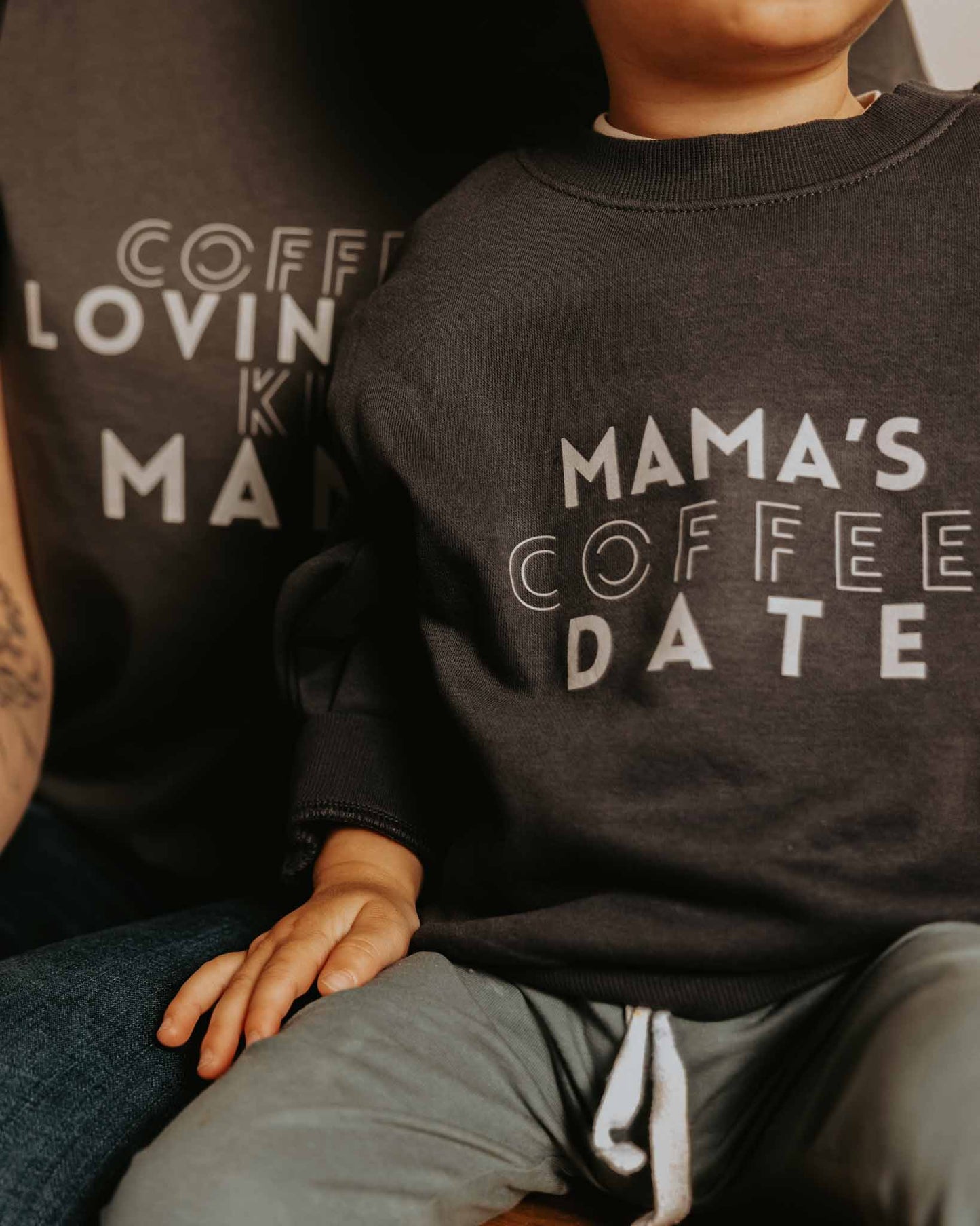 Bügelbild "Coffee lovin' kinda mama" & "mama's coffee date" • Mini & Me