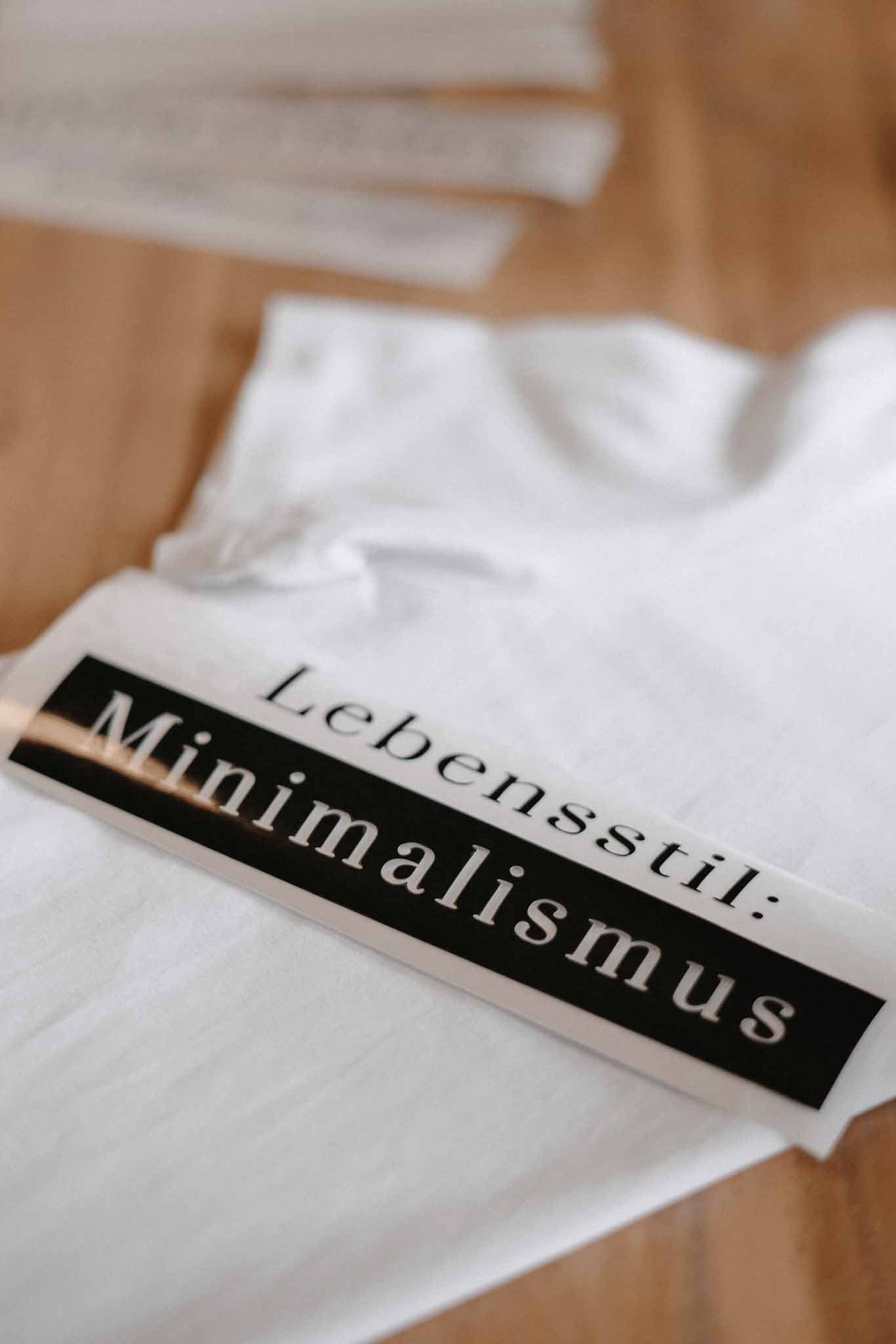 Bügelbild "Lebensstil Minimalismus"